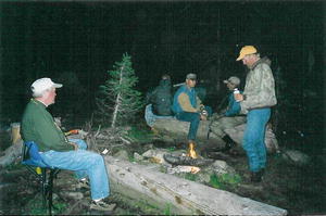 Telling stories around the campfire